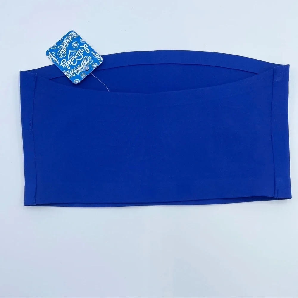 Free People Nina Bandeau In Blue Sz XS Tube Top